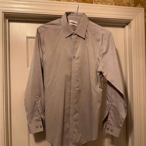 Calvin Klein Light Gray Dress Shirt - Slim Fit (non-iron)